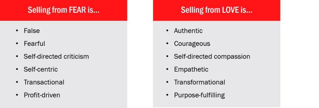 Selling From Love vs Fear